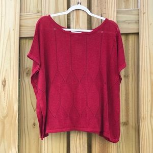 NWT Coldwater Creek red poncho size small